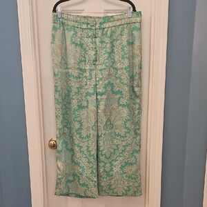 J. Crew Teal Paisley Trousers